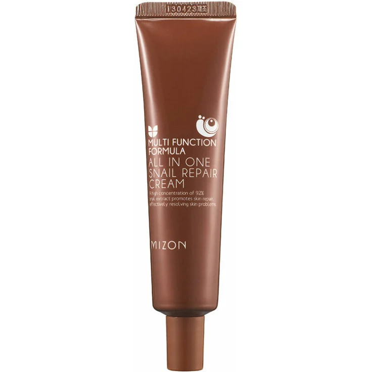 Mizon All In One Snail Repair Cream, 35ml, feuchtigkeitsspendende Gesichtscreme mit Schneckenschleim-Extrakt