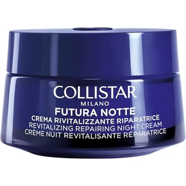 Collistar Futura revitalisierende Nachtcreme, regenerierende Gesichtscreme für reife Haut, aufhellend und nährend, ohne Silikon, dermatologisch getestet, 50 ml