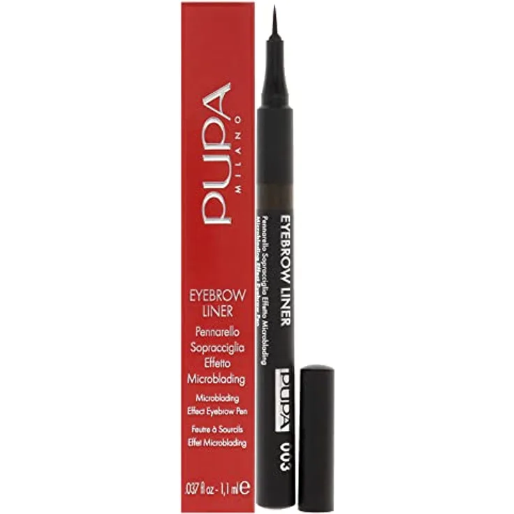 Pupa Milano Eyebrow Liner 003, Augenbrauenstift mit ultrafeiner Spitze und langanhaltender Formel, 1,1ml