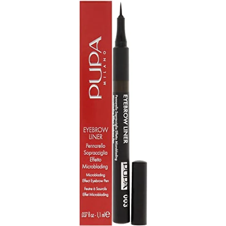 Pupa Milano Eyebrow Liner 003, Augenbrauenstift mit ultrafeiner Spitze und langanhaltender Formel, 1,1ml – Bild 1