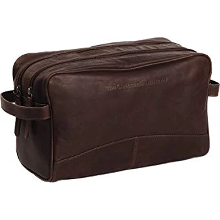 Chesterfield Brand Kulturbeutel Stefan | aus Leder | Großer Kosmetikkoffer für Damen und Herren für Reisen, braun, L – Bild 1