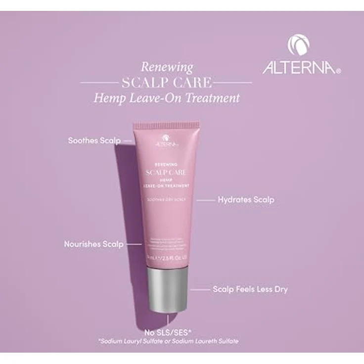 Alterna Renewing Scalp Care Hemp Leave-on Treatment, feuchtigkeitsspendende Haarkur für trockene Kopfhaut, 74 ml – Bild 2