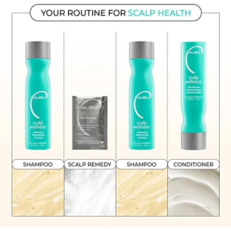 Malibu C Scalp Wellness® Conditioner 1000 ml, feuchtigkeitsspendende Haarspülung für Damen, vegan – Bild 6