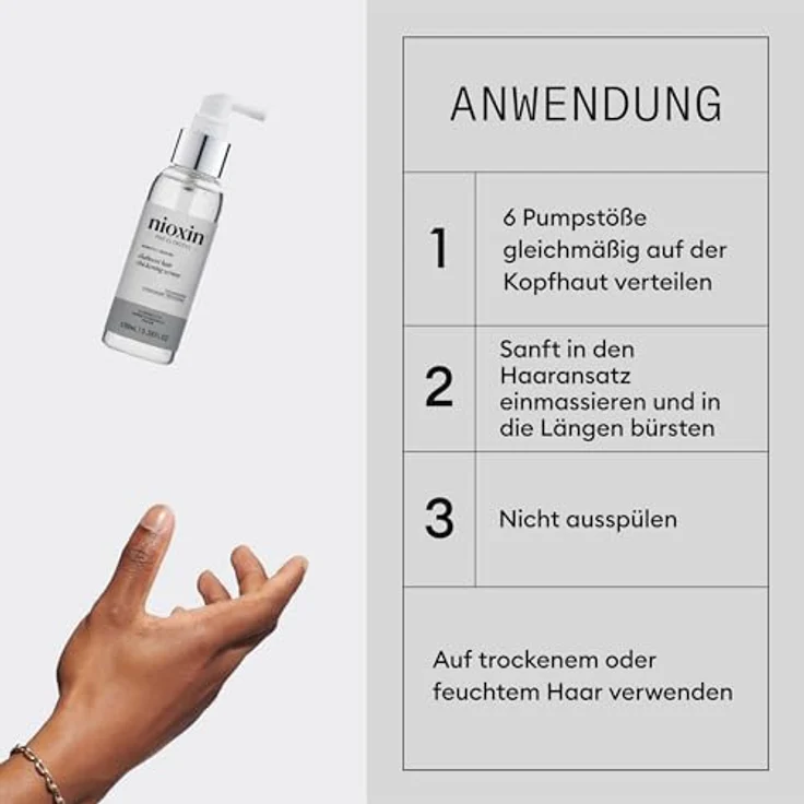 NIOXIN Density Defend Diaboost Hair Thickening Serum - Leave In Haarpflege für kräftigeres Haar - Niacinamid Serum (100 ml) – Bild 5