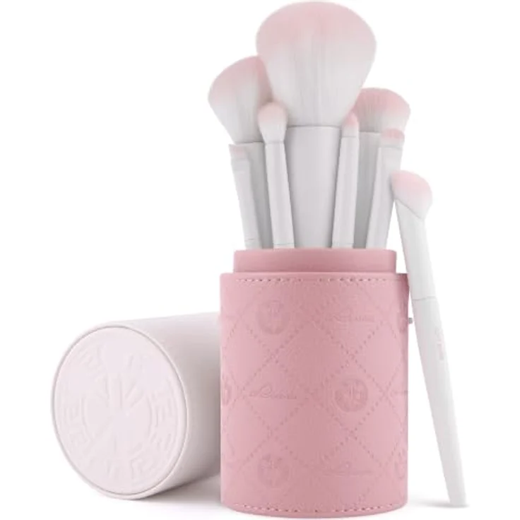 Luvia Soft Aura Brush Set, 9-teiliges Pinselset mit veganem Leder-Köcher, ultraweiche Nurai®-Fasern für natürliche Make-up-Ergebnisse – Bild 1