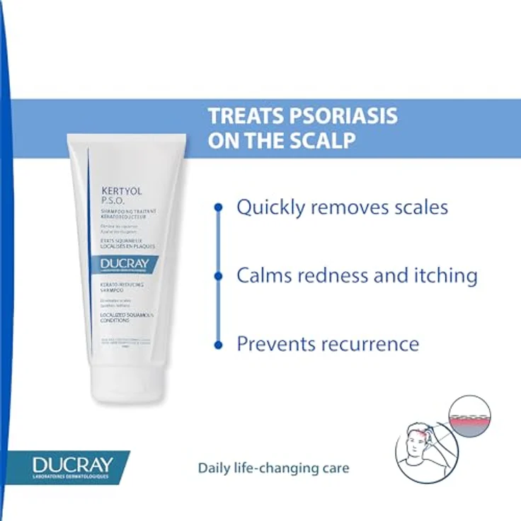 Ducray Shampoo Kertyol P.S.O. Shampooing Traitant Rééquilibrant 200 ml – Bild 3