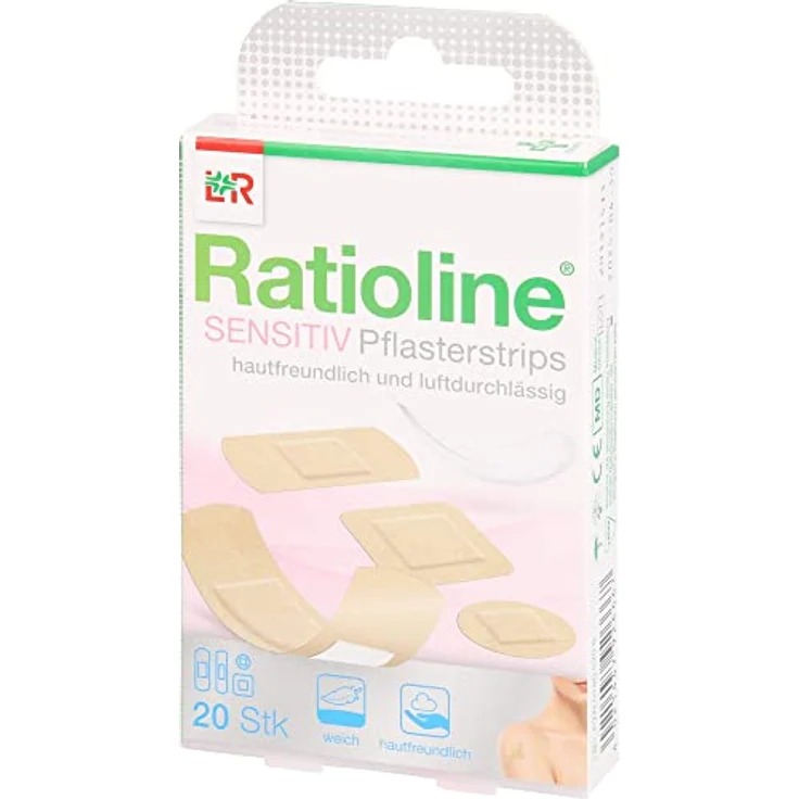 Lohmann & Rauscher Ratioline Sensitive Pflasterstrips in 4 Größen, 20 Stück – Bild 2