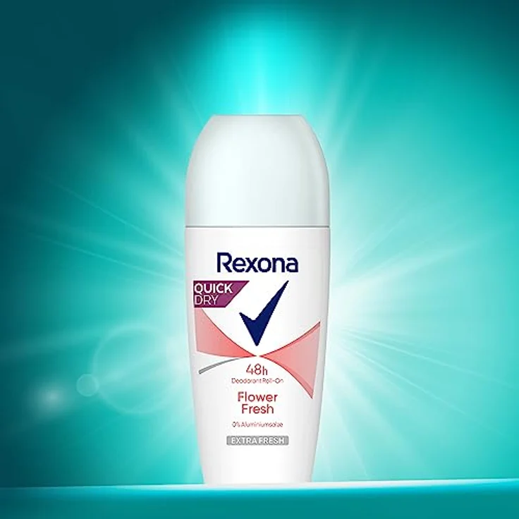 Rexona Deo Roll-On Flower Fresh 0% Aluminiumsalze Deodorant mit 48 Stunden Schutz gegen Körpergeruch 50 ml 6 Stück – Bild 5