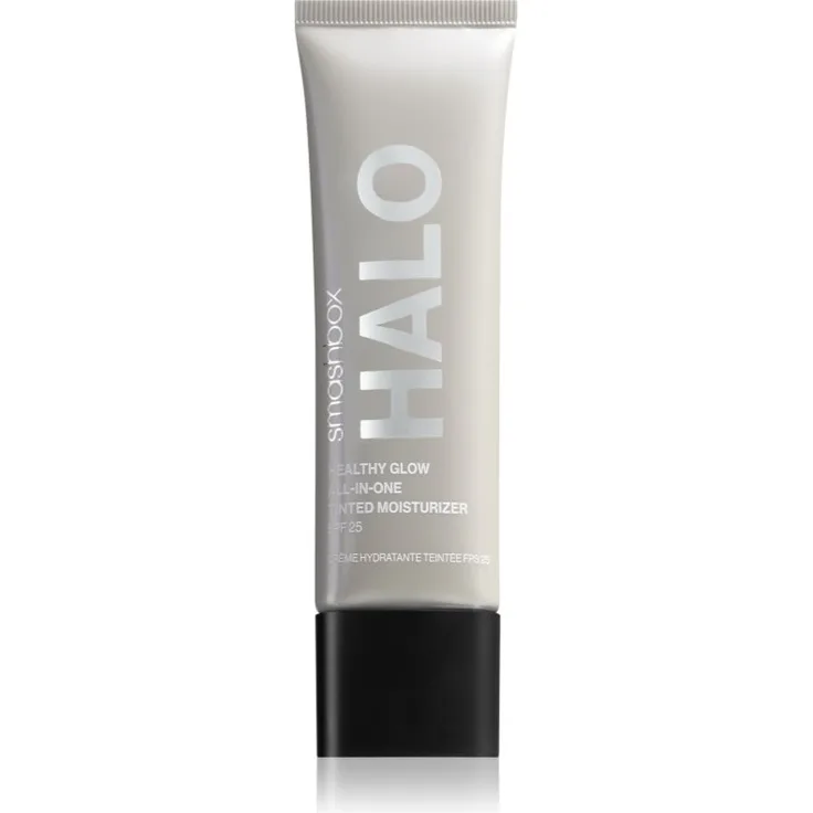 Smashbox Halo Healthy Glow All-in-One Tinted Moisturizer SPF 25 Mini, tönende Feuchtigkeitscreme mit aufhellender Wirkung, Farbton Medium Tan, 12 ml