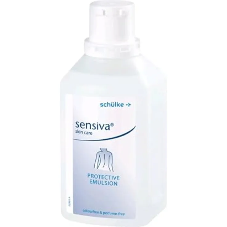 SENSIVA Schülke protective emulsion 500ml | Farbstoff- und parfümfreie Handcreme | Schützt die Hände bei Feuchtarbeit| zieht schnell ein