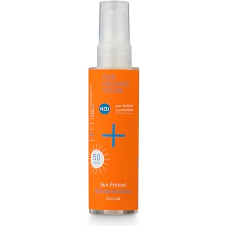 i+m® Sun Protect LSF 50, BIO Sonnencreme für das Gesicht mit Bisabolol & Vitamin E, mineralischer Zink UV Schutz, vegan, 50ml