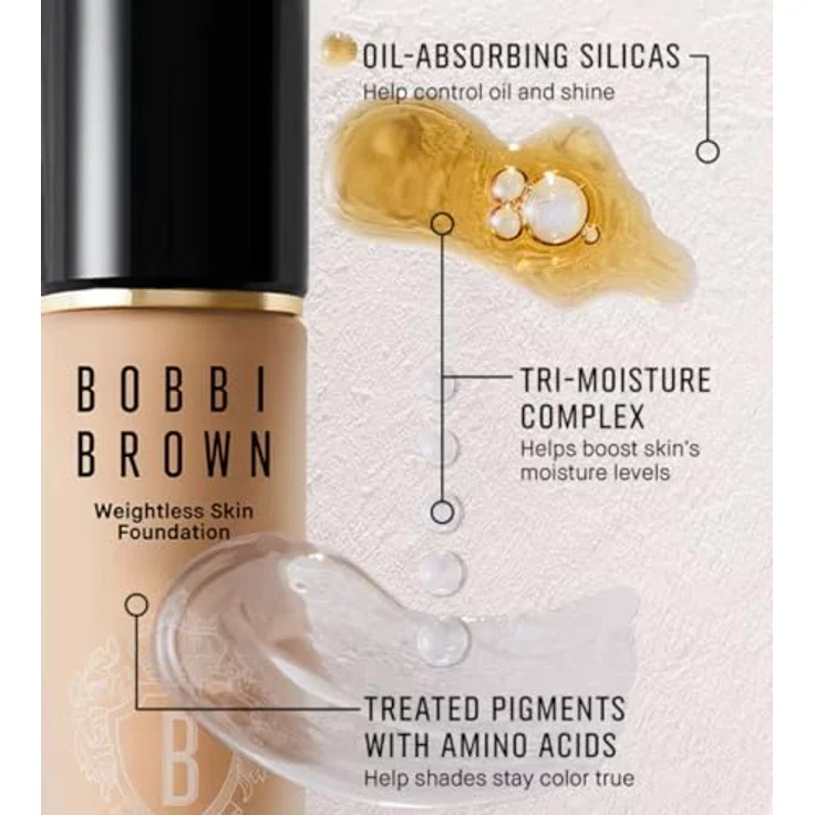 Bobbi Brown Weightless Skin Foundation 30 ml, SPF 15, ultraleichte Textur, 29 Cool Ivory – Bild 5