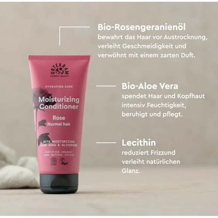 Urtekram Conditioner Rose 180 ml – Bild 5