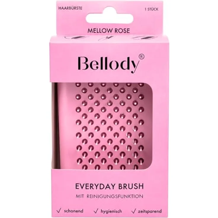 Bellody Everyday Brush, Haarbürste mit Selbstreinigungsfunktion, mattschwarz, unisex – Bild 6