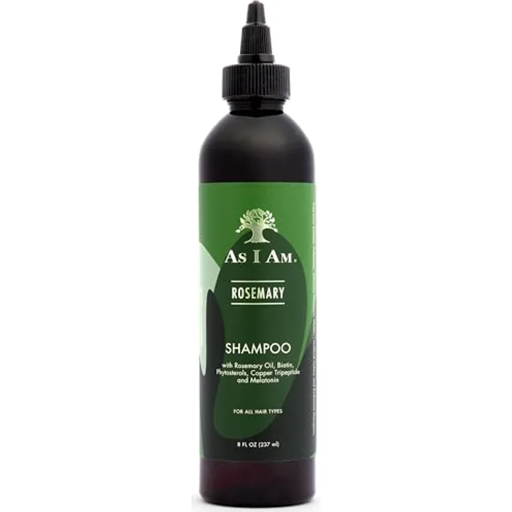 As I Am Rosmarin-Shampoo, 237 ml, Kopfhautbehandlung mit Biotin und Sägepalme zur Haardichtestärkung