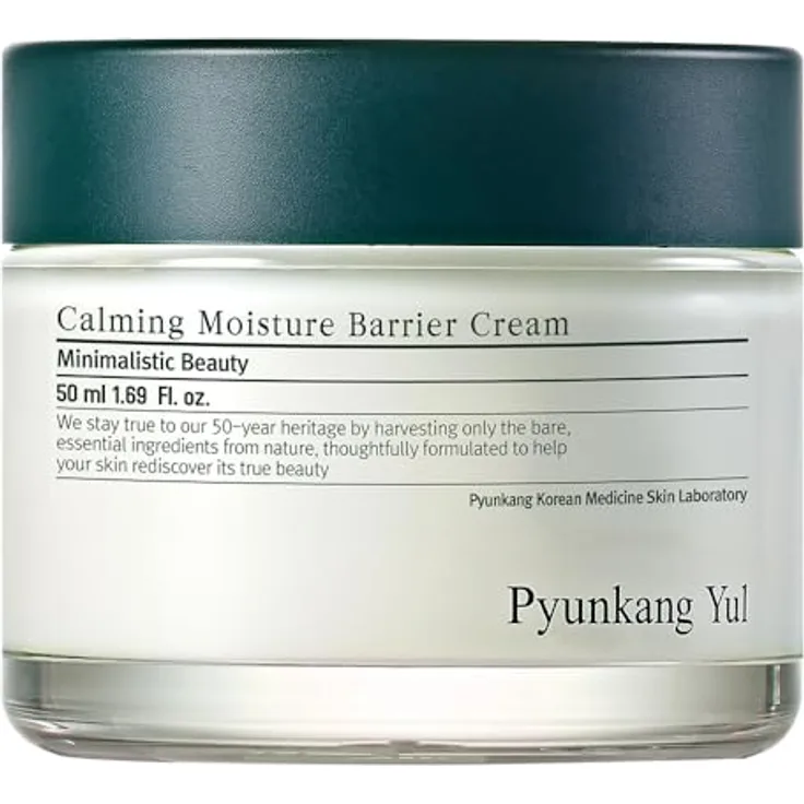 Pyunkang Yul Beruhigende Feuchtigkeitsbarrierecreme, sofortige Beruhigung empfindlicher Haut, Hyaluronsäure & Ceramide für Feuchtigkeit, vegan, koreanische Hautpflege 50ml by Pyunkang Yul