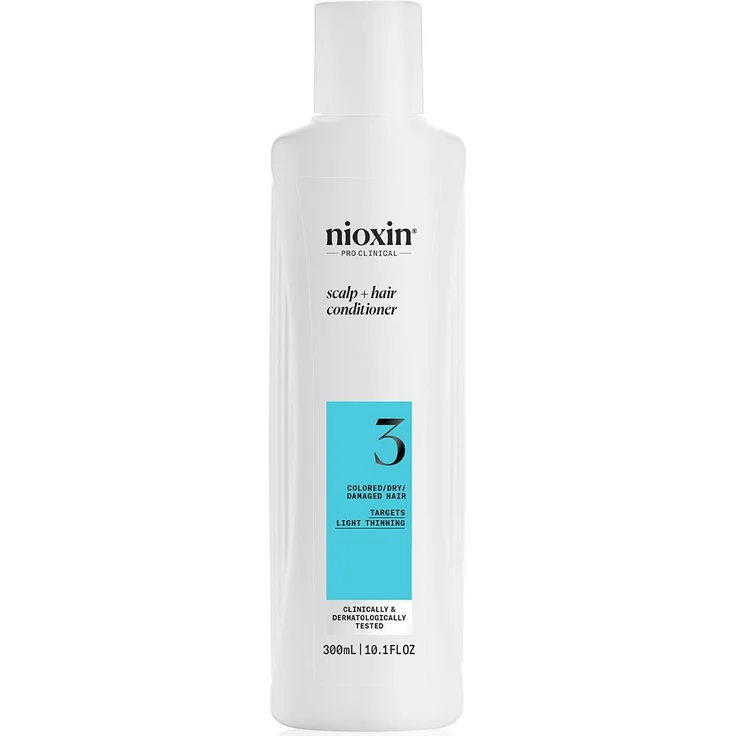 Nioxin Sistema 3, Haarspülung für gefärbtes und leicht geschädigtes Haar, 300 ml, nährt und schützt die Haarfasern