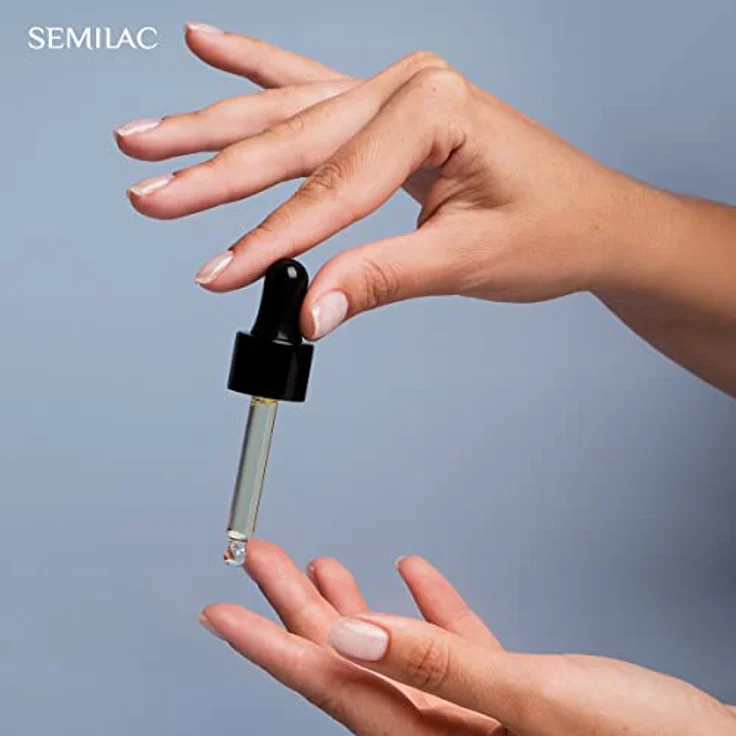 Semilac Feuchtigkeitsspendendes Nagel- und Nagelhautöl 11 ml, mit Nachtkerzenöl, Jojobaöl und Vitamin E, Zitrusduft – Bild 2