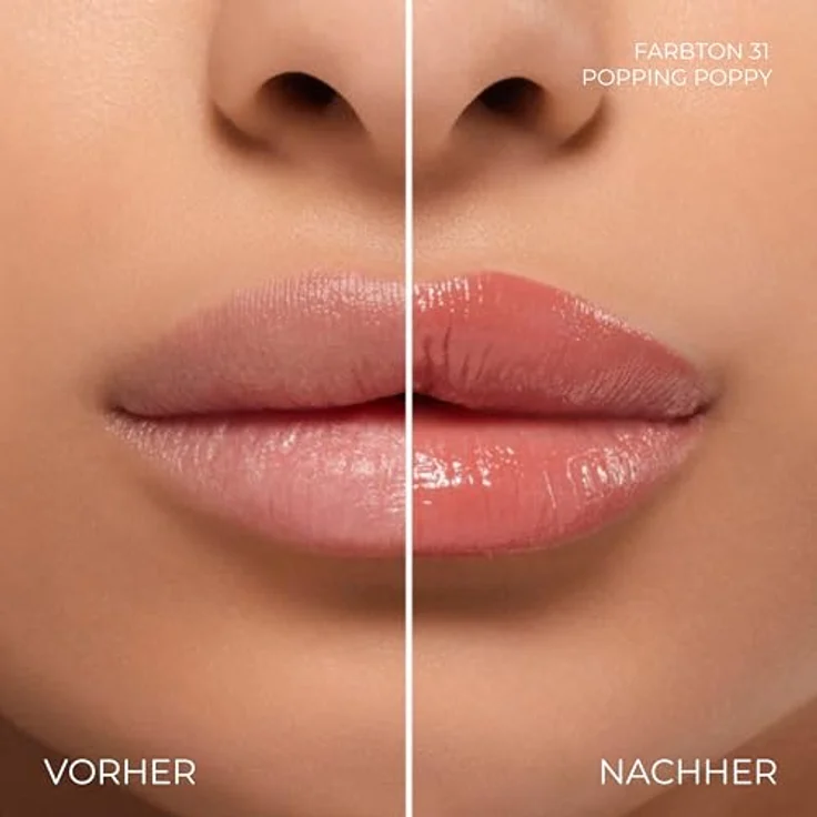 Lancôme Lip Idole Butterglow, Hydratisierendes Lipgloss in Farbton 31 Popping Poppy, 3 g – Bild 3