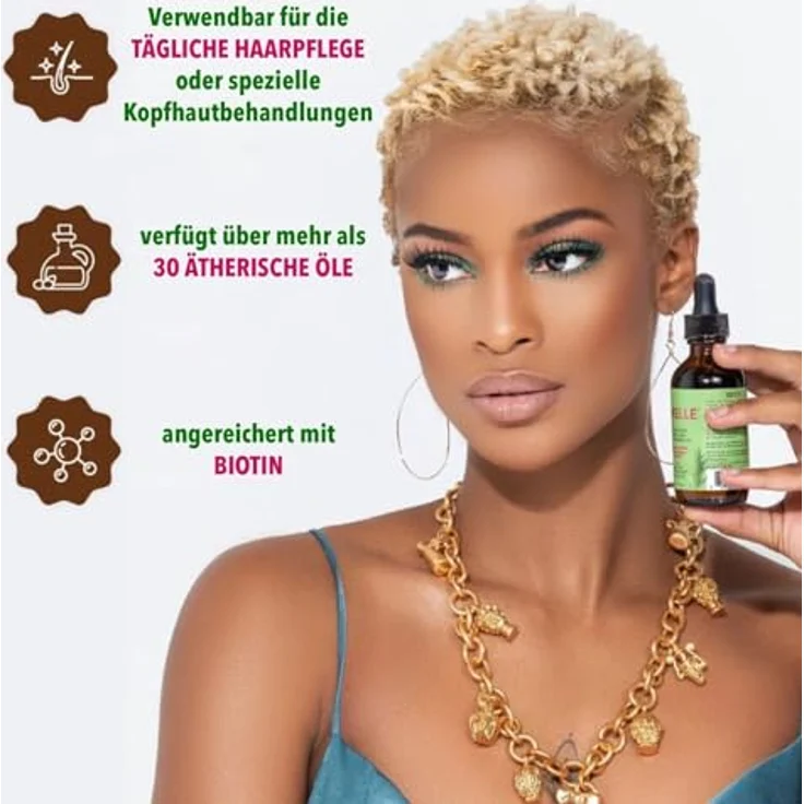 P-Beauty Cosmetic Accessories Rosmarinöl & Minze Haaröl für Haarwachstum 59ml | Intensive Bio Haarpflege, Kopfhautpflege & Haarstärkung – Bild 5