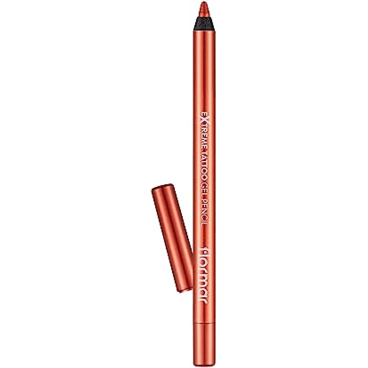 Flormar Extreme Tattoo Gel Pencil 008 Orange Pop, hochpigmentierter Gel-Kajal mit mattem Finish, wasserfest & wischfest, langanhaltend, 1,2 g – Bild 1