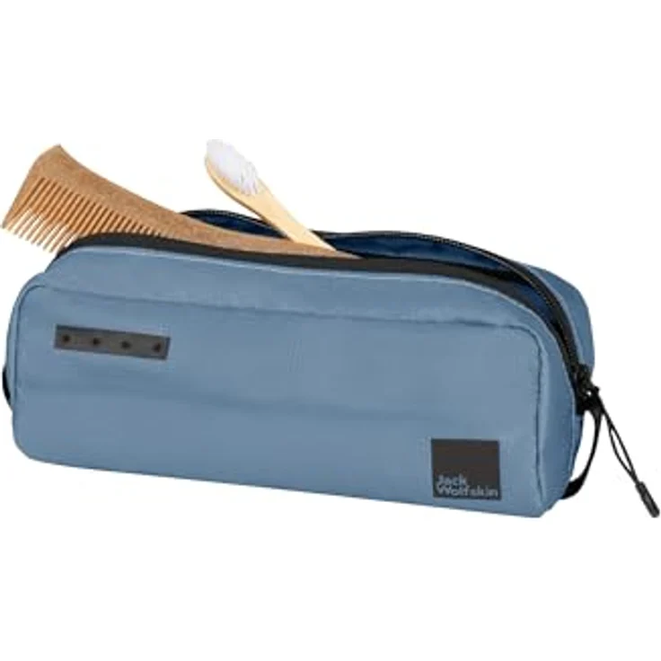 Jack Wolfskin WANDERMOOD WASHBAG Mini, Beauty Case mit 3 ORGANIZER innen, Befestigungsschlaufe – Bild 4
