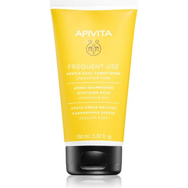 Apivita Frequent Use Gentle Daily Conditioner, Haarspülung mit Kamille, 150 ml, nährt und pflegt für geschmeidiges, glänzendes Haar
