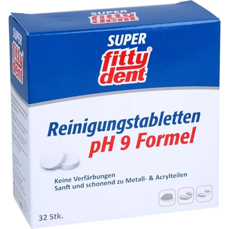 Fittydent Super 32er-Pack Gebissreiniger – Bild 5