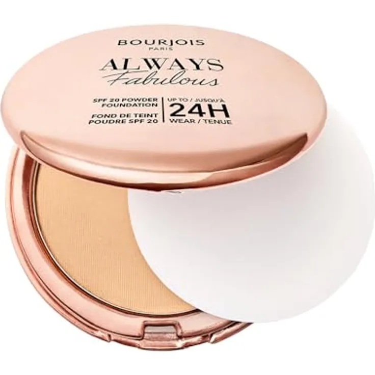 Bourjois Always Fabulous 310 Beige, Kompaktpuder mit langer Haltbarkeit und SPF 20, 7 g