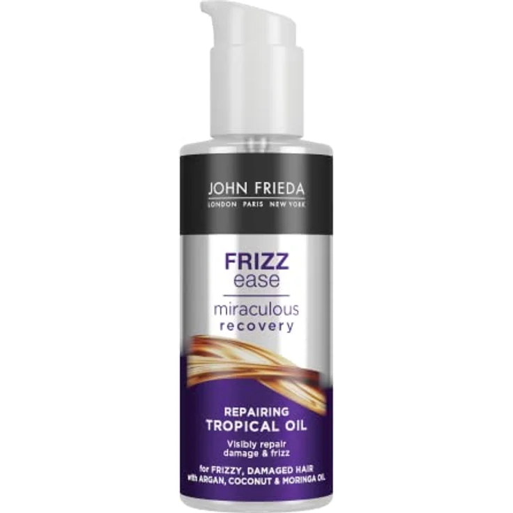 John Frieda Frizz Ease Haaröl - Wunder Reparatur Serie - Inhalt: 100 ml - Anti-Frizz Effekt - Haartyp: widerspenstig, frizzy, geschädigt, strapaziert – Bild 1