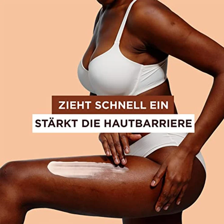 Garnier Reparierende Körperpflege für trockene Haut, Body Butter mit Kakaobutter und Ceramiden, Für bis zu 48 Stunden Feuchtigkeit, Body Superfood, 1 x 380 ml – Bild 3