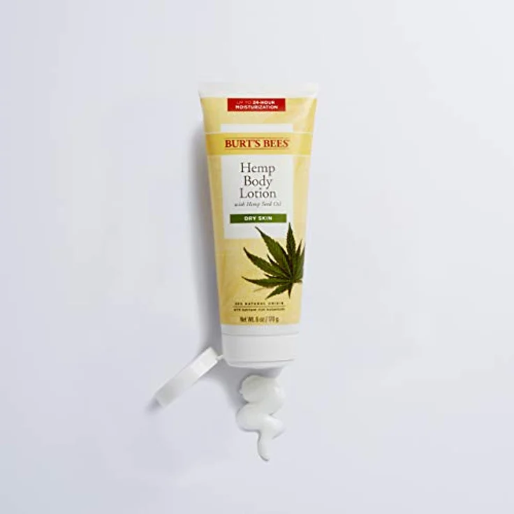 Burt's Bees Hemp Bodylotion mit Hanfsamenöl für trockene Haut, 1 Tube mit 170 g – Bild 4