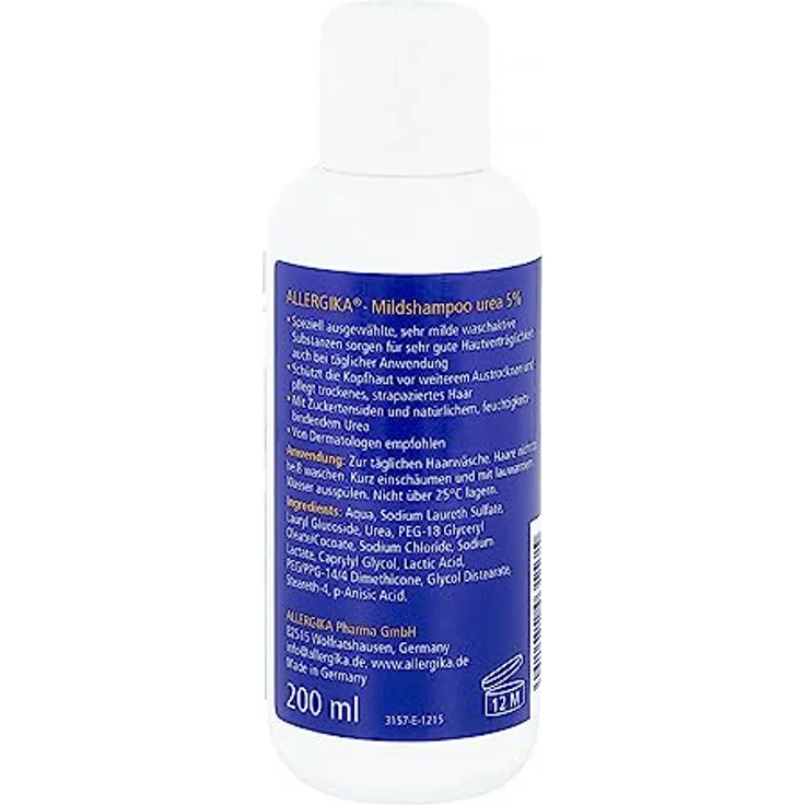 Allergika Mildshampoo urea 5%, 200 ml – Bild 3