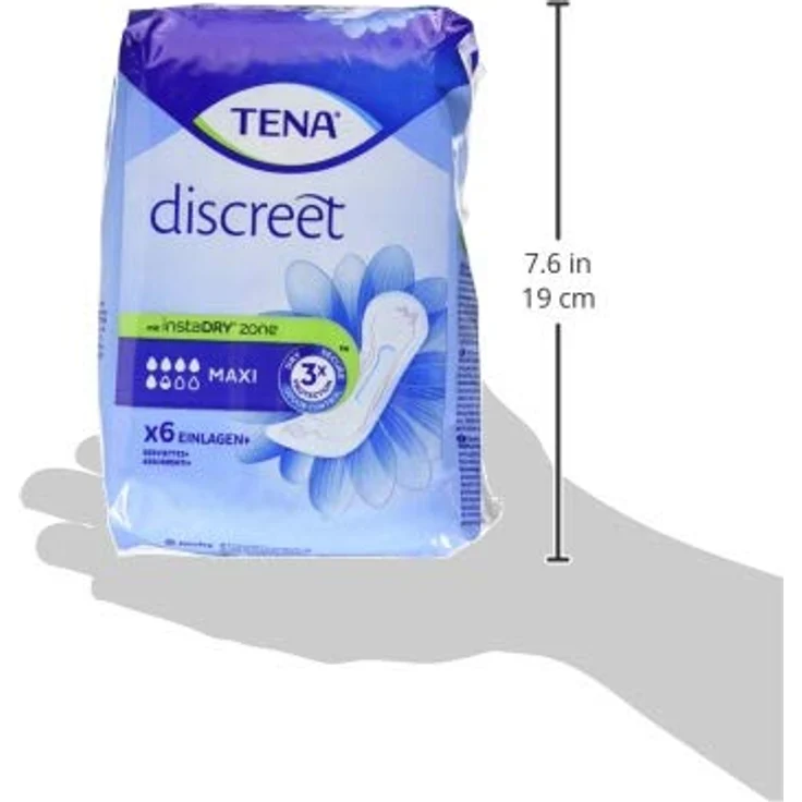 TENA Lady Hygieneeinlagen Maxi, 6 Stück, hochwertige Damenbinden für optimalen Schutz – Bild 3
