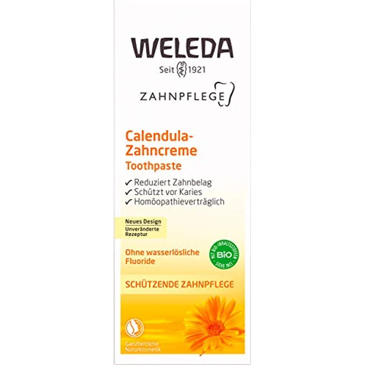 Weleda Calendula-Zahncreme 75 ml, für saubere & gesunde Zähne – Bild 3