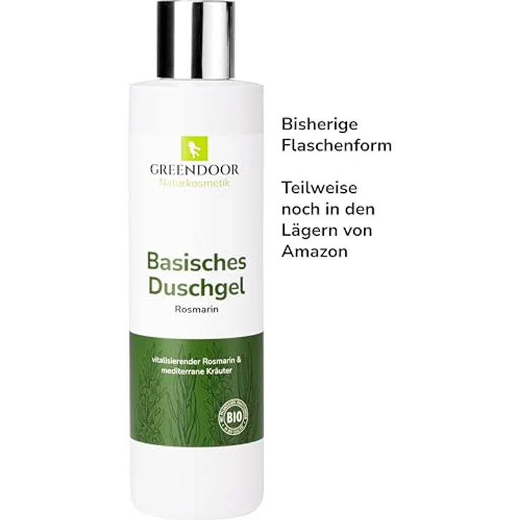 GREENDOOR Basisches Duschgel Rosmarin 250ml, biologisch abbaubar, vegan, ohne Silikone, Sulfate und Parabene – Bild 2