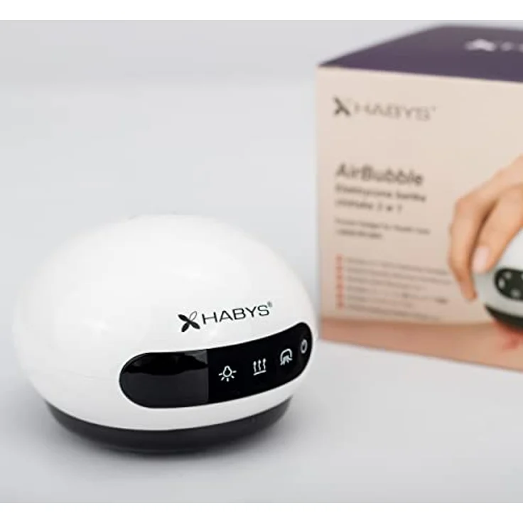 Habys Massageliege Elektrisches Schröpf - Massagegerät Vakuum - Massager 5 Gänge, Multifunktionales Gerät mit Vakuummassage, Rotlicht-Therapie und 8 Energiemagneten, Schwarz – Bild 3