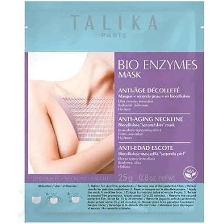 Talika Face Bio Enzymes Mask Decollete Radiance Boost Mask Maske Decollete 25 g, feuchtigkeitsspendende Wirkung