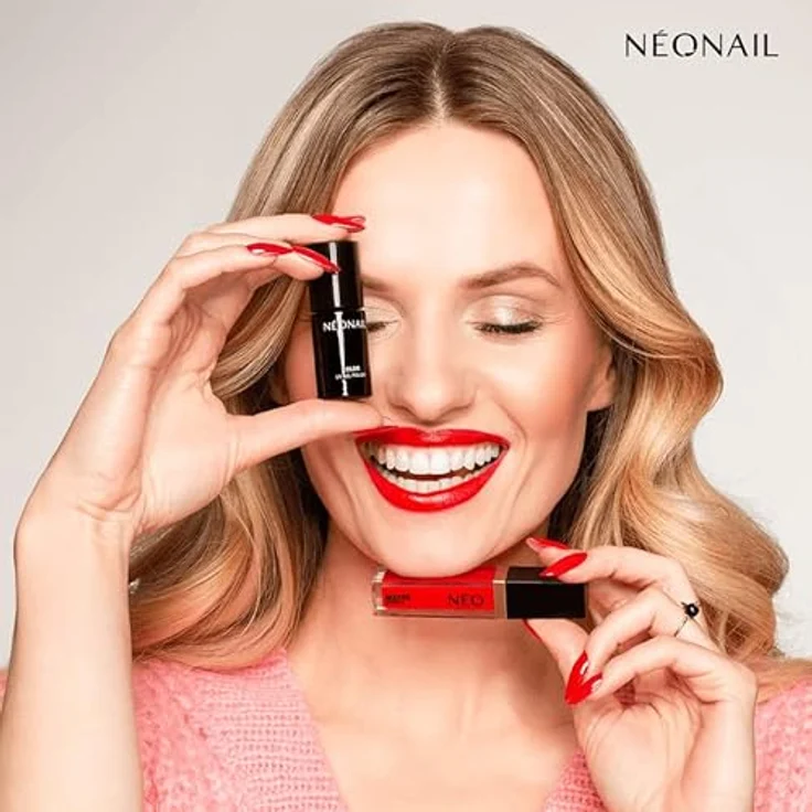 NÉONAIL UV Nagellack Lady Ferrari, 7,2 ml - Rot, stark pigmentiert, langanhaltend bis 21 Tage, für Gel-Nägel und Nageldesign – Bild 3