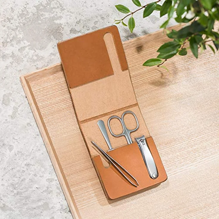 MÜHLE 4-tlg. Maniküre-Set in hochwertigem Rindsleder-Etui – Bild 4