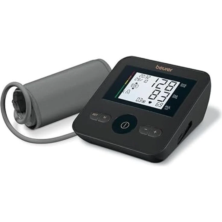 BEURER Oberarm-Blutdruckmessgerät BM 27 Limited Edition, Blutdruck- und Pulsmessung am Oberarm, mit Risiko-Indikator, USB-C-Anschluss, schwarz – Bild 2