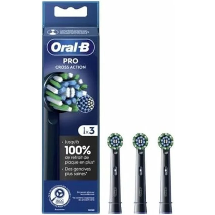 Oral-B Pro Cross Action Ersatzkopf, mehrfarbig, hochwertige Bürstenköpfe für effektive Zahnreinigung – Bild 1