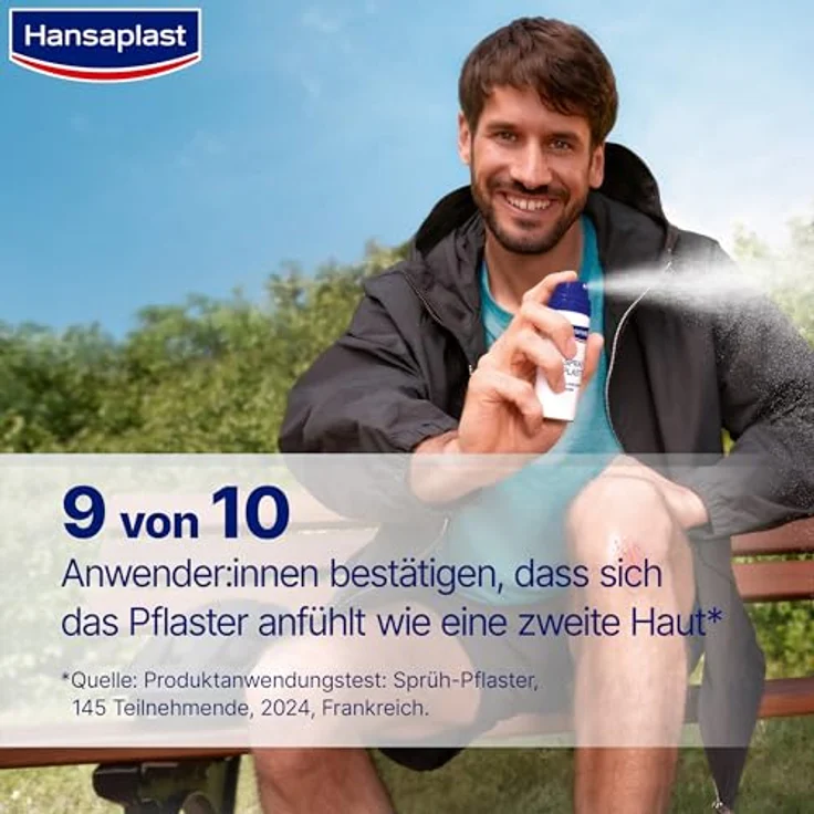 Hansaplast Zweite Haut Schutz Sprüh-Pflaster, 100% wasserdicht, 40 ml Sprühflasche – Bild 7