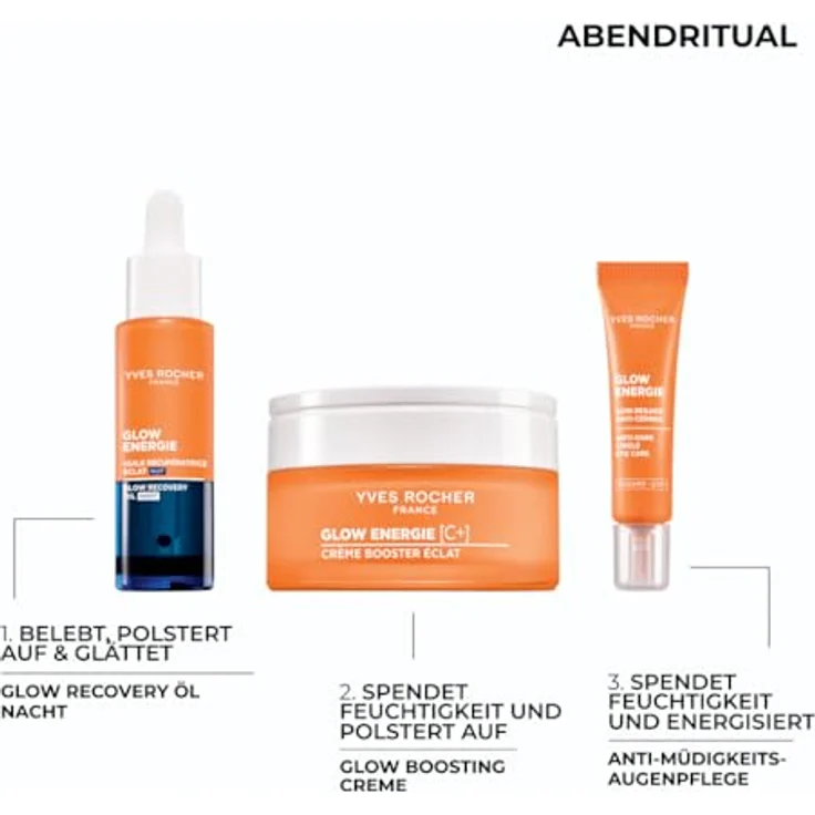 Yves Rocher Glow Énergie Nachtöl, 30 ml – Revitalisierendes Glow-Öl mit Kapuzinerkresse & pflanzlichem Melatonin-Effekt, 99 % natürlich – Bild 5