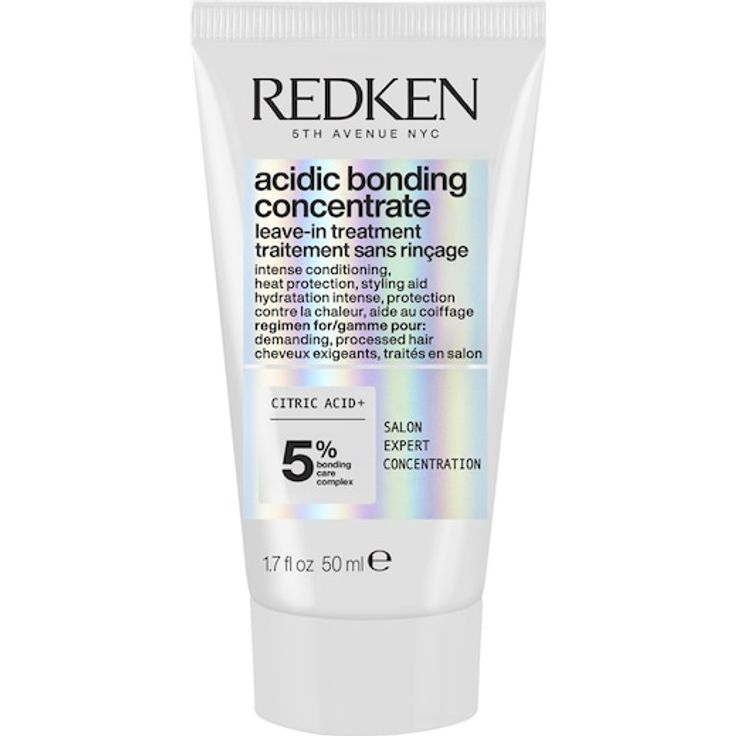 Redken Acidic Bonding Concentrate Leave-in Treatment, 50 ml, intensives Reparatur- und Pflege-Leave-In für geschädigtes Haar mit Hitzeschutz bis 230 °C