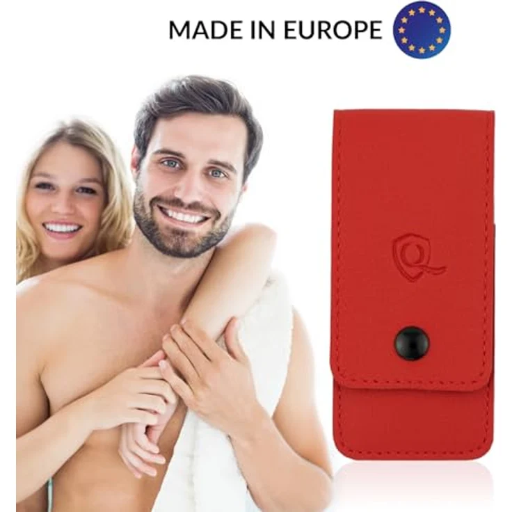 marQus Maniküre Set 4-teilig, praktisches und kompaktes Nagelpflegeset mit Feile aus Solingen, Farbe: Rot – Bild 2