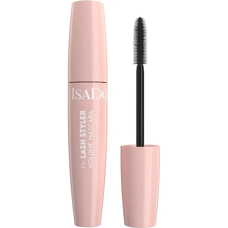 IsaDora Lash Styler Volume Mascara, wasserfeste Wimperntusche mit Bio-Sheabutter und tiefschwarzem Ausdruck, 9 ml