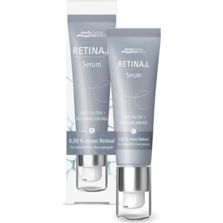 Dr. Theiss Naturwaren Medipharma cosmetics Retinal Serum 30 ml, Gesichtsserum mit 0,05% Retinal zur Faltenreduktion und Verbesserung der Hautstruktur – Bild 1