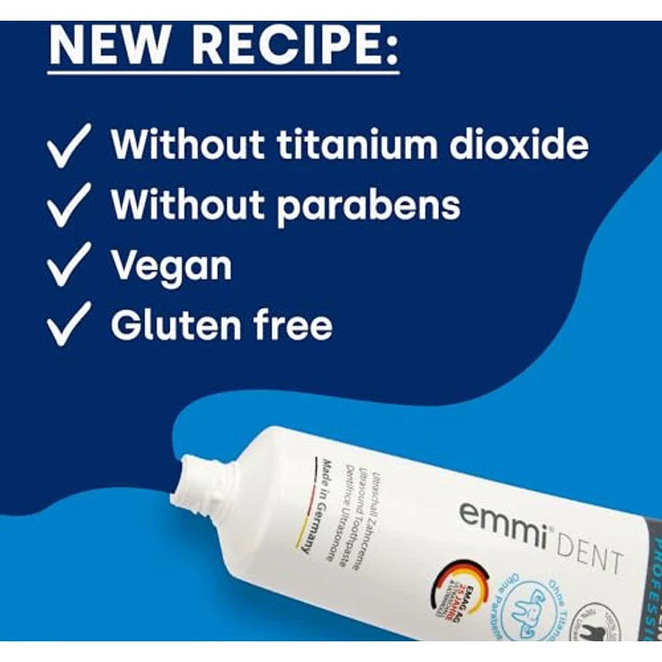 Emmi-dent Whitening Zahnpasta 75 ml, mit Whitening-Effekt für eine sanfte Zahnaufhellung – Bild 3
