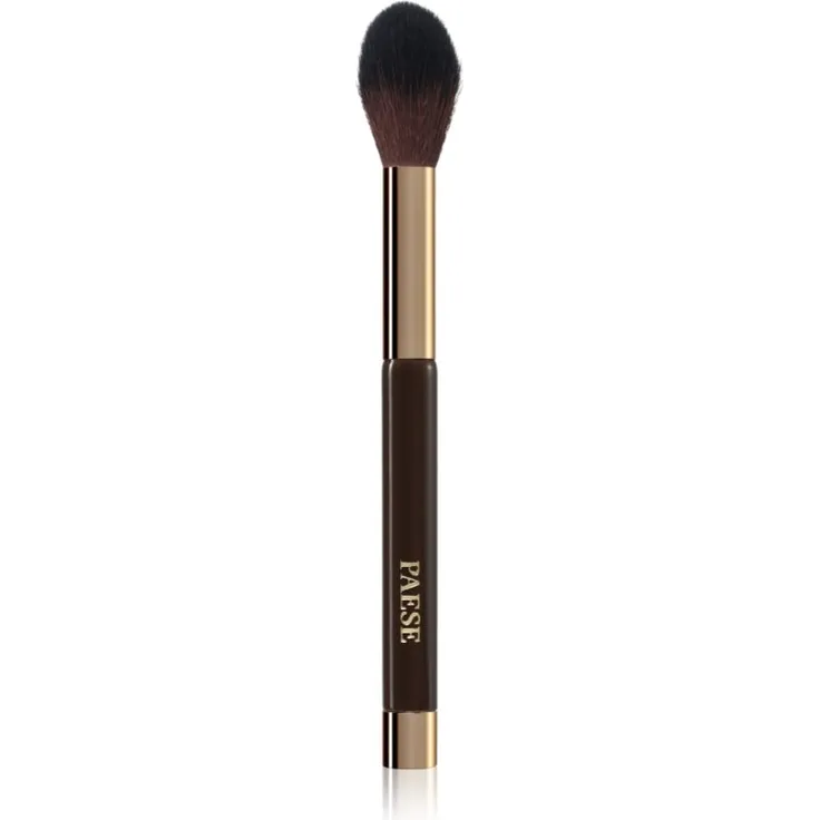 Paese Brush Highlighter 03F, Pinsel für Aufheller mit feinen synthetischen Borsten, braun